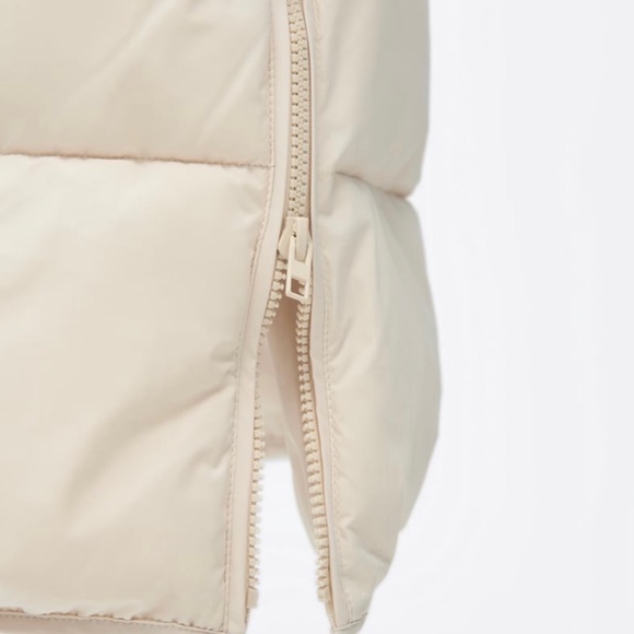 ZARA Women's Water Repellent Puffer Coat(Ecru, US M, L /EUR M, L) - Picture 6 of 15